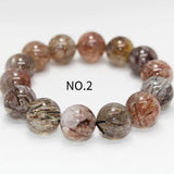 A++ Golden Seven Quartz Bracelet Beads 15-5.8mm
