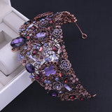 Red/Purple/White Queen Crowns Wedding Hair Accessories Crown