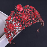 Red/Purple/White Queen Crowns Wedding Hair Accessories Crown