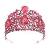 Red/Purple/White Queen Crowns Wedding Hair Accessories Crown