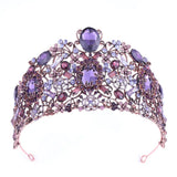 Red/Purple/White Queen Crowns Wedding Hair Accessories Crown