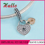 Femme Love Locks Dangle Charm Bead for Bracelets Bangles - Free Shiping