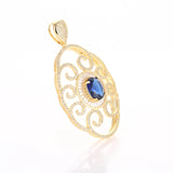 Micro Pave Zircon Crystal Flower Charms Pendants For Necklace Making
