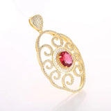Micro Pave Zircon Crystal Flower Charms Pendants For Necklace Making