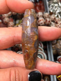 Natural Agate Dzi Nine Eyed Gemstone Beads Bulk Collection