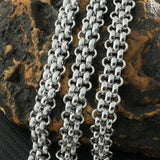 Silver Stainless Steel Crystal Bracelet for Man & Woman BKC19