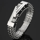 Plated Stainless Steel Men's Bike Chain Bracelet
