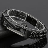 Plated Stainless Steel Men's Bike Chain Bracelet