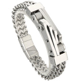 Plated Stainless Steel Men's Bike Chain Bracelet