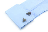 Bike Bicycle Cufflinks Brass Material Red Cuff Links