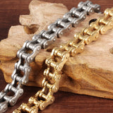 Biker Stainless Steel Mens Bracelet Bike Chain Link Casual Jewellery