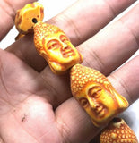 Vintage Classic Yellow Buddha Totem Biker Bracelet