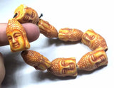 Vintage Classic Yellow Buddha Totem Biker Bracelet