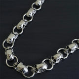 Skull Wallet Chain with Hook Snap Closure Punk Skull Trouser Chain