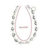 Skull Wallet Chain Hook Snap Closure Punk Skull Trouser Chain
