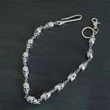 Skull Wallet Chain Hook Snap Closure Punk Skull Trouser Chain
