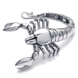 Men's Heavy Stainless Steel Scorpion Bracelet Bangle 21.6 cm*51 mm
