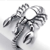 Men's Heavy Stainless Steel Scorpion Bracelet Bangle 21.6 cm*51 mm