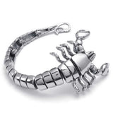 Men's Heavy Stainless Steel Scorpion Bracelet Bangle 21.6 cm*51 mm