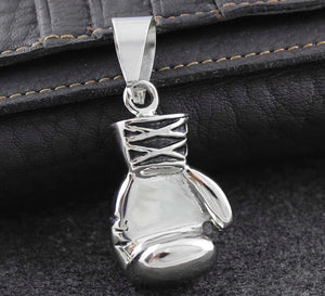 Biker Men's Boxing Gloves Stainless Steel Pendant