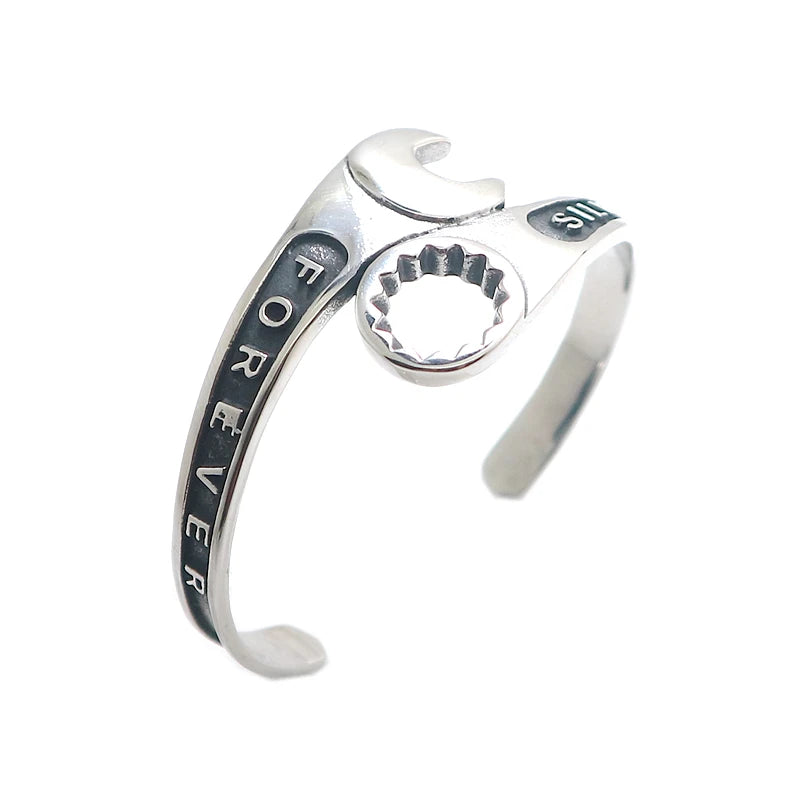 Biker Rider 316L Stainless Steel Spanner Bangle