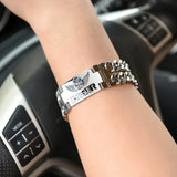 Biker Stainless Steel Chain Bracelet Men Gothic Punk Skull Jewelry