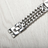 Biker Stainless Steel Chain Bracelet Men Gothic Punk Skull Jewelry