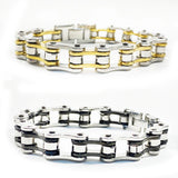 Biker Stainless Steel Mens Bracelet Motorcycle Chain Jewelry