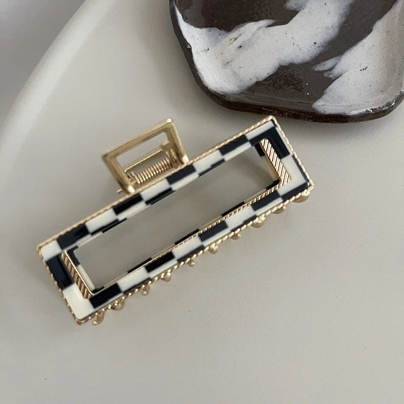 Bilandi Hyperbole Plaid Hair Claw Clips
