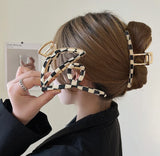 Bilandi Hyperbole Plaid Hair Claw Clips
