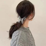 Bilandi Butterfly Hairpin Silver Barrette Women Hair Accessory