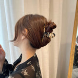 Leopard Print Hair Clip Large Acetate Grab Clip Retro Hair Claws