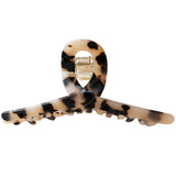 Leopard Print Hair Clip Large Acetate Grab Clip Retro Hair Claws