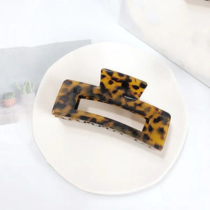 Leopard Print Hair Clip Large Acetate Hair Claw Clips Barrettes Crab Hair Pin