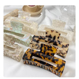 Leopard Print Hair Clip Large Acetate Hair Claw Clips Barrettes Crab Hair Pin