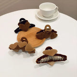 Bilandi Love Charm Hair Clip Flocking Hair Clip Crab Hair Claws Clips For Women