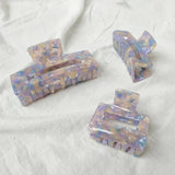 Purple Acetate Hair Clip Large Resin Hair Clips Crab Hair Pins
