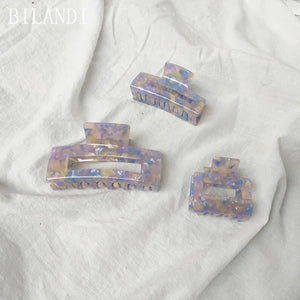 Purple Acetate Hair Clip Large Resin Hair Clips Crab Hair Pins