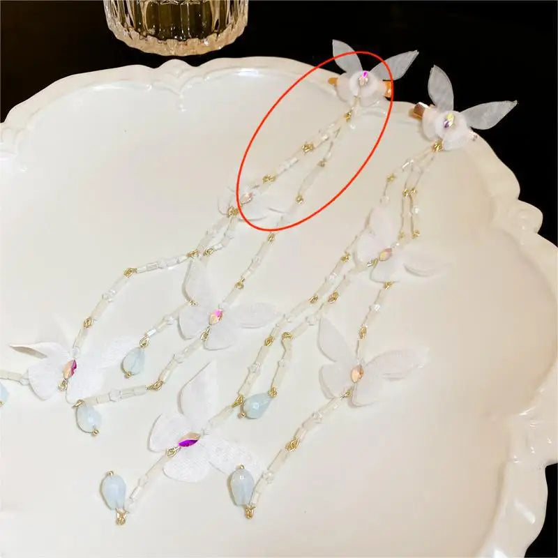 Butterfly Hairclip Tassel Hairpin for Women Hair Accessories