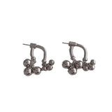 Bilandi 925 Silver Front Bead Drop Earrings