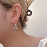 Bilandi 925 Silver Front Bead Drop Earrings