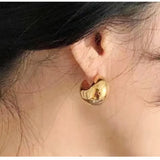 Bilandi 925 Silver Round Earrings For Women Lightweight Metal Hoops