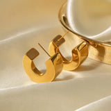 Bilandi 925 Silver Metal Hoop Earrings for Women Party Accessories
