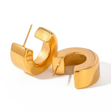 Bilandi 925 Silver Metal Hoop Earrings for Women Party Accessories