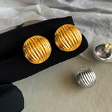 Bilandi 925 Silver Needle Metal Stud Earrings for Women