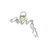 Bilandi Crystal Hair Claw Clip Tassel Hairclip for Women Girl Headwear