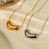 Bilandi Jewelry Geometric Metallic Pendant Necklace for Women