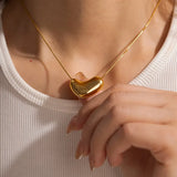 Bilandi Jewelry Geometric Metallic Pendant Necklace for Women