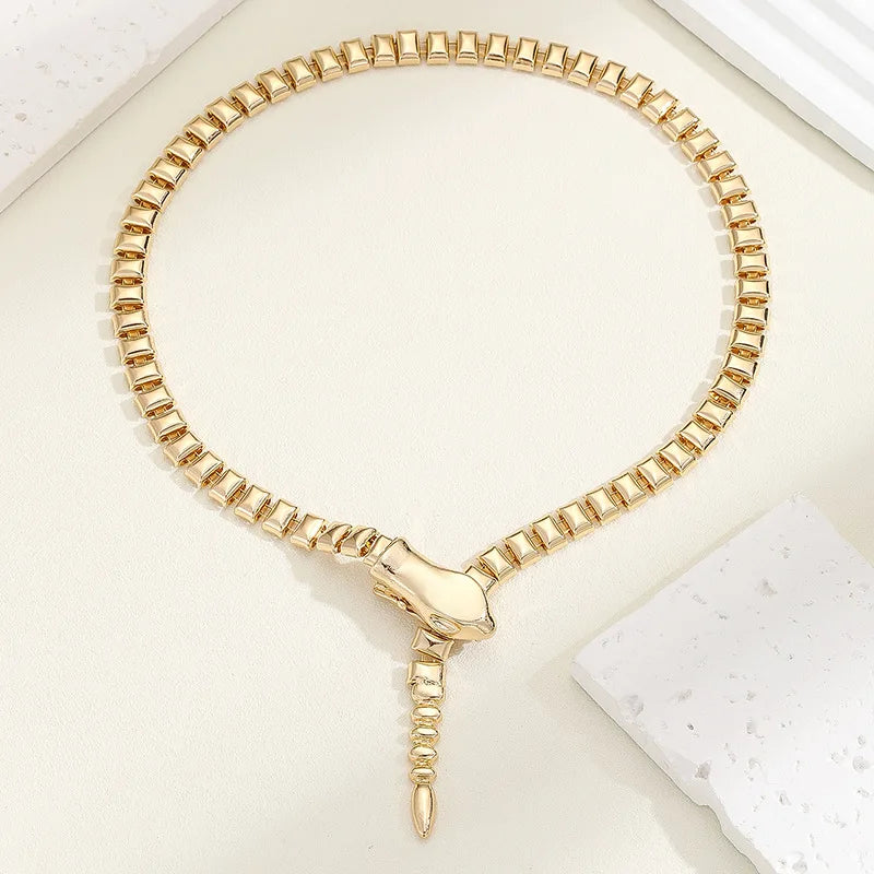European American Metal Snake Necklace Women Party Hot Selling
