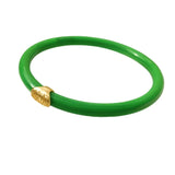 Green Silicone Bracelet Bangle Modern Style for Women Gift Hot